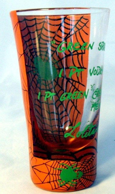 Lolita Halloween Green Spider Shot Glass