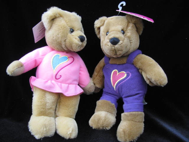 Hallmark 2000 Love & Kiss Kiss Bears Kissing Plush