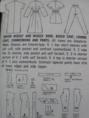 Vintage Simplicity 1840 Asian Style Junior Misses' Robe, Beach Coat Lounge Coat Cummerbund & Pants Sewing Pattern