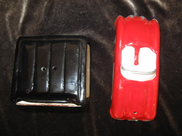 Hot Dogs Drive In & Roadster Convertible Five & Dime Salt & Pepper Shakers