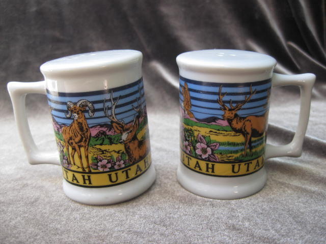 Souvenir State Utah Salt & Pepper Shakers