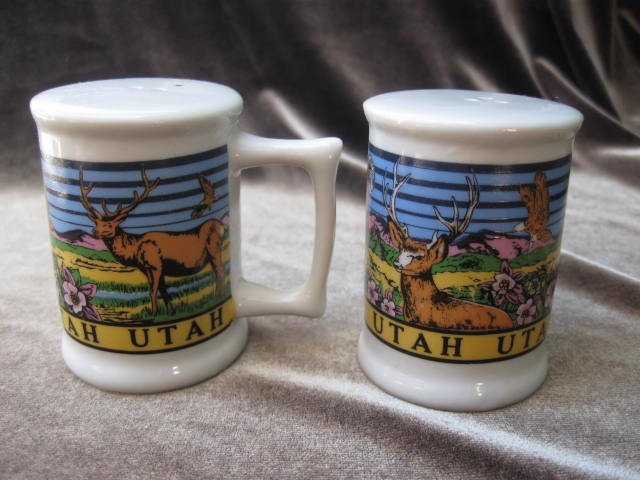 Souvenir State Utah Salt & Pepper Shakers