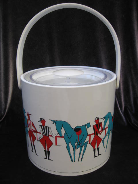 Vintage Georges Briard Polo Ponies & Players Ice Bucket