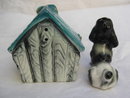 Vintage Beware Of Dog Dreamie & Dog House Salt & Pepper Shakers
