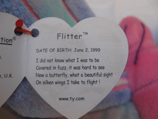 Ty Flitter Beanie Baby & Teenie Beanie Baby