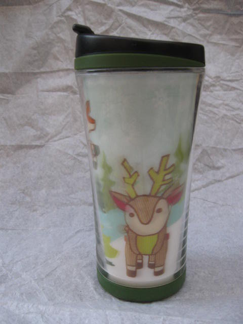 Starbucks 2007 Hologram Reindeer Travel Mug Or Thermal Mug