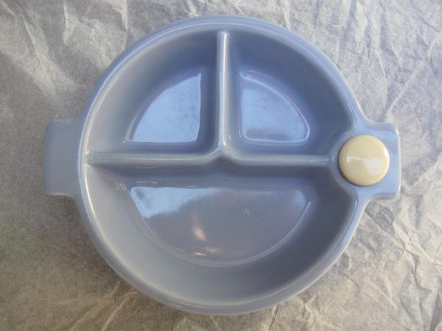 Vintage Baby's Ceramic Divided Warming Dish or Bowl