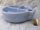 Vintage Baby's Ceramic Divided Warming Dish or Bowl