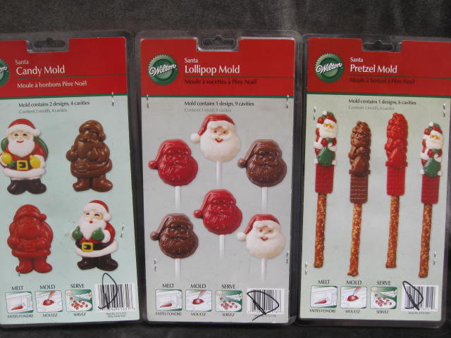 21 Wilton Pretzel & Lollipop Christmas & St. Patrick's Day Candy Kit Molds