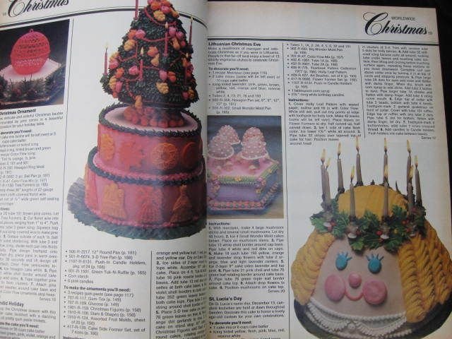 The Wilton Yearbook Of Cake Decorating 1977 & Jack O Lantern Cake Pan