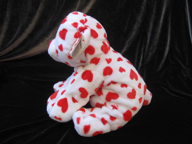 Ty Dreamsy The Red & White Valentine's Baby Bear Cub Plush Pluffie