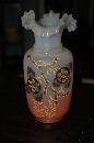 AWESOME HAND BLOWN, HAND PAINTED VASE