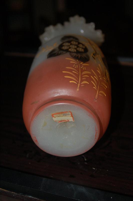 AWESOME HAND BLOWN, HAND PAINTED VASE