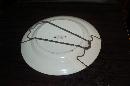 ANTIQUE ALPHABET PLATE W/ ENGLISH REGISTRY NUMBER