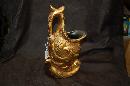 GOLD DECORATED FISH PITCHER BY UPCO