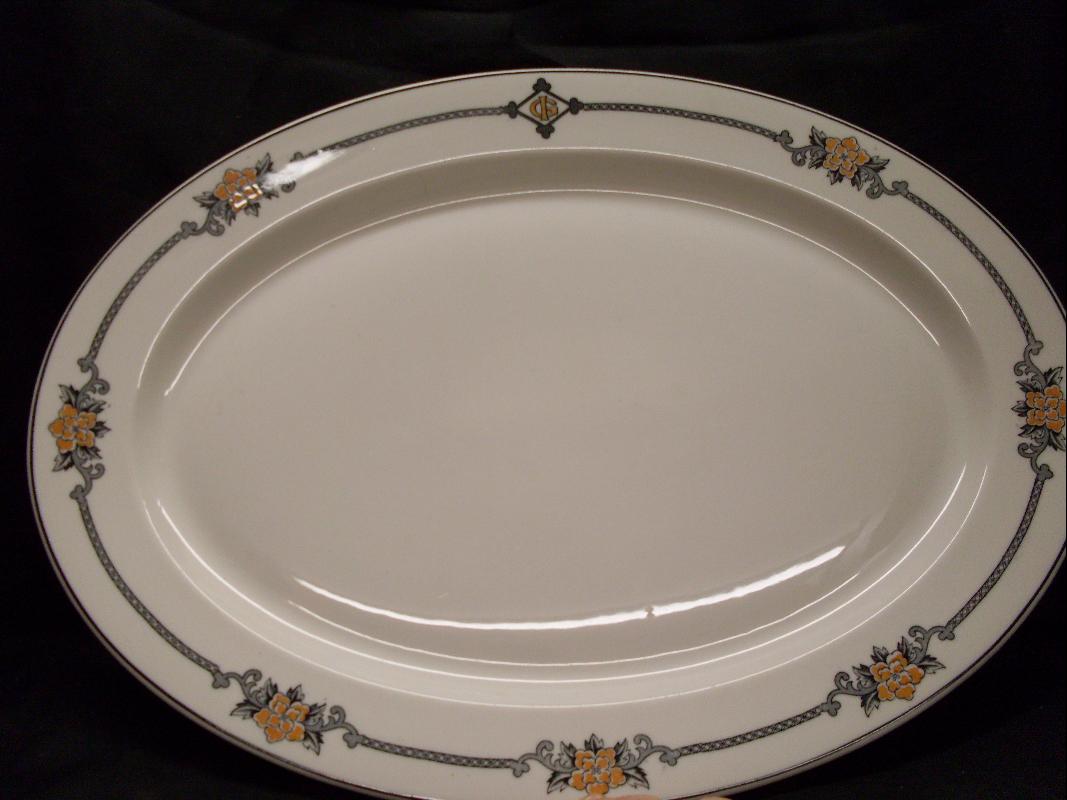 SALEM DESIGN PATENTED O.P. CO. SYRACUSE CHINA E-4