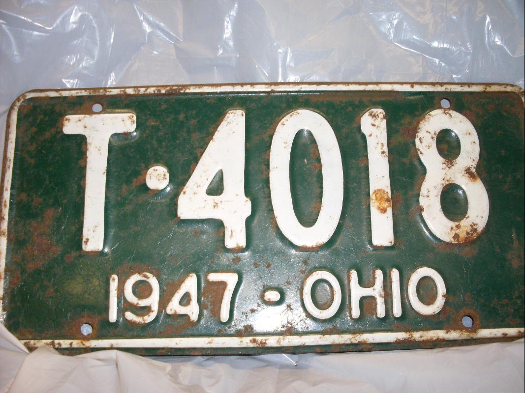 OHIO LICENSE PLATE