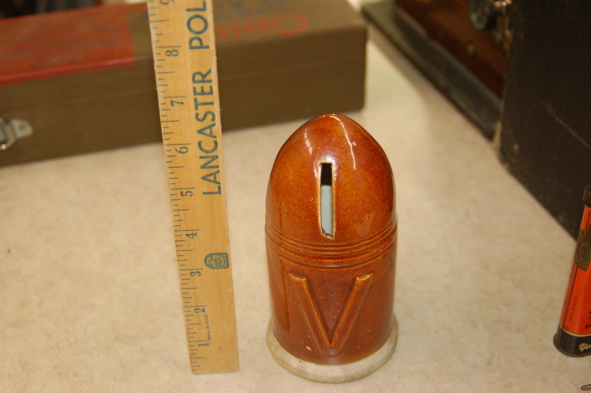 rare victory bullet shell pottery bank