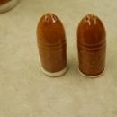 rare victory bullet/shell pottery salt and pepper