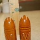 rare victory bullet/shell pottery salt and pepper