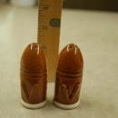 rare victory bullet/shell pottery salt and pepper