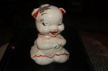 ANTIQUE CERAMIC PIGGY BANK-SHAWNEE