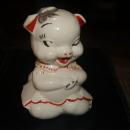 ANTIQUE CERAMIC PIGGY BANK-SHAWNEE