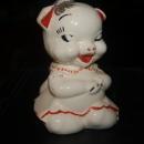 ANTIQUE CERAMIC PIGGY BANK-SHAWNEE