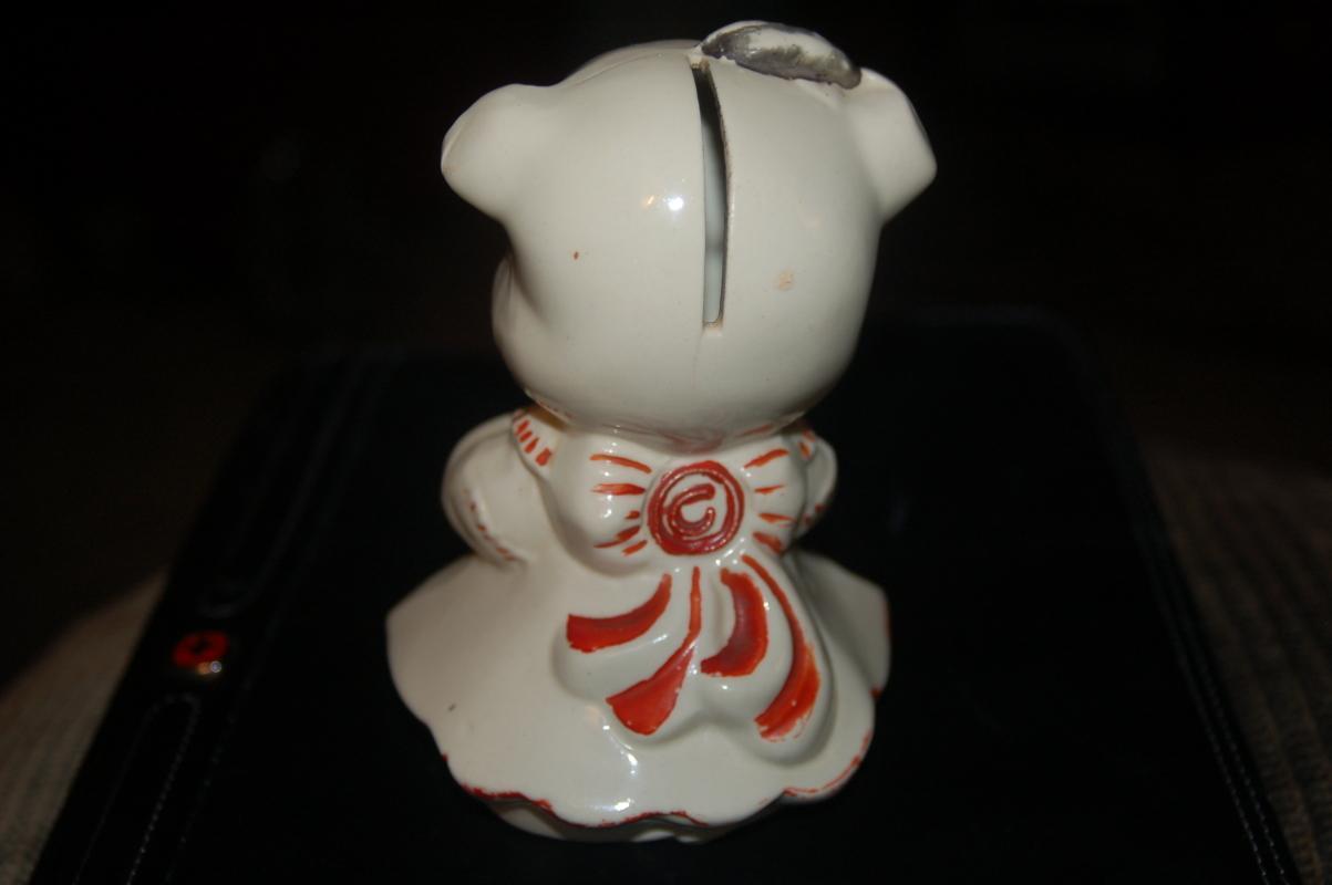 ANTIQUE CERAMIC PIGGY BANK-SHAWNEE