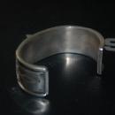 VINTAGE STERLING SILVER CUFF BRACELET WITH TURQOISE & GEMSTONES