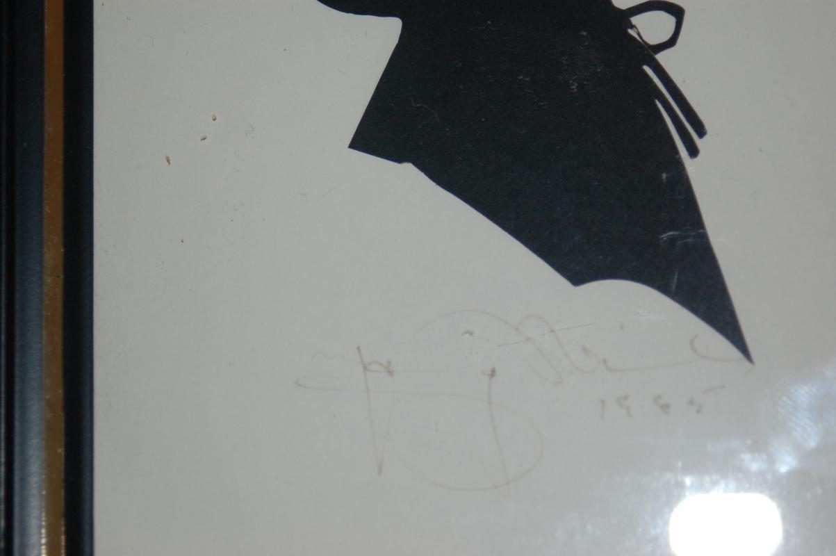 ANTIQUE SILHOUETTES ARTIST SIGNED - PAIR
