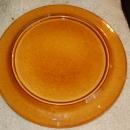AWESOME DECORATED BROWN CERAMIC CHARGER!