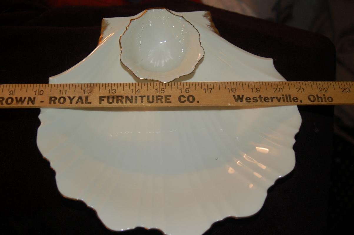 MIKASA FINE BONE CHINA CHIP DIP SHELL DISH