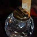 CRYSTAL CLEAR VINTAGE TABLETOP LIGHTER