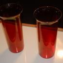PAIR OF RUBY RED GLASS VASES