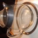BEAUTIFUL VINTAGE SILVER TRIM SERVING SET