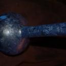 BEAUTIFUL ANTIQUE BLUE BARBER BOTTLE