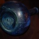 BEAUTIFUL ANTIQUE BLUE BARBER BOTTLE