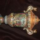 ANTIQUE ORIENTAL URN HAND PAINTED