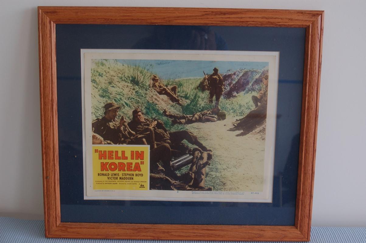 WAR MOVIE LOBBY CARD FRAMED