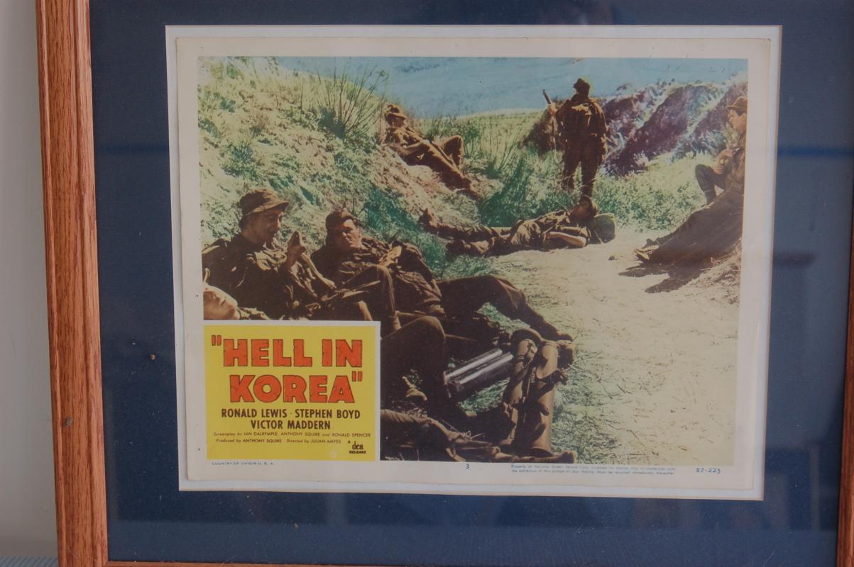 WAR MOVIE LOBBY CARD FRAMED