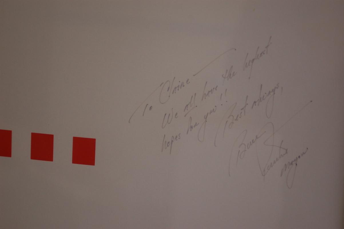 CAMPAIGN POSTER SIGNED BY MAYOR COLUMBUS OHIO