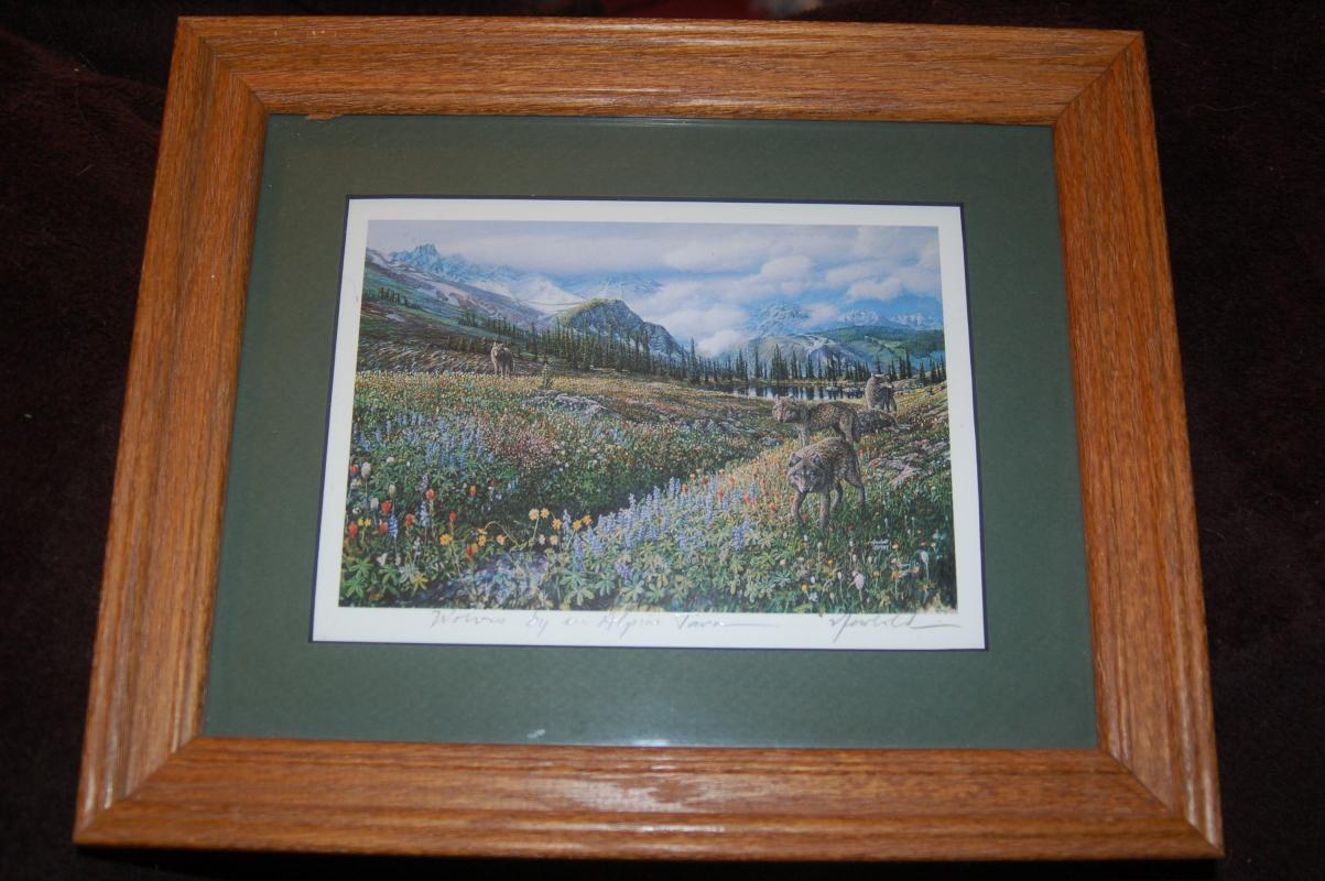 PHOTOGRAPH SIGNED BY ARTIST BY ED NEWBOLD FRAMED