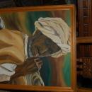 STRIKING PAINTING IN FRAME SIGNED BY ARTIST ON CANVAS!