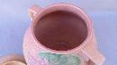 Pink Water Lily Roseville 1-8 Cookie Jar - 1940s