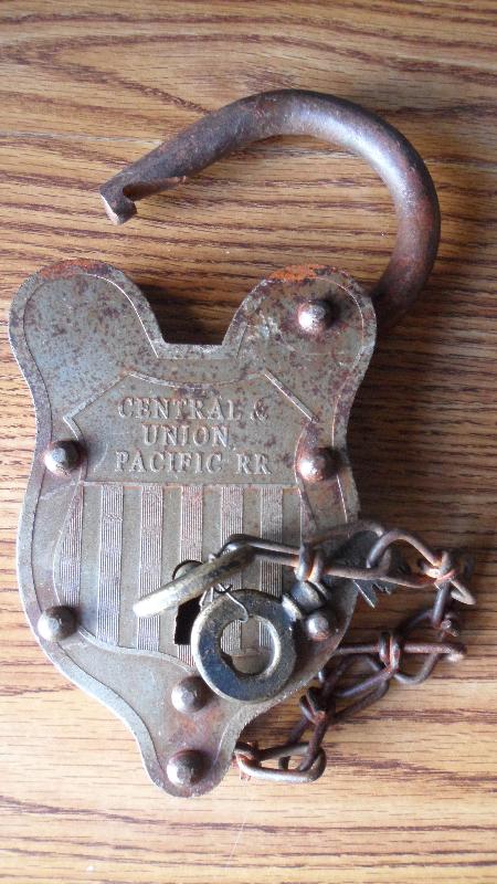 Central & Union Pacific Railroad Lock and Keys