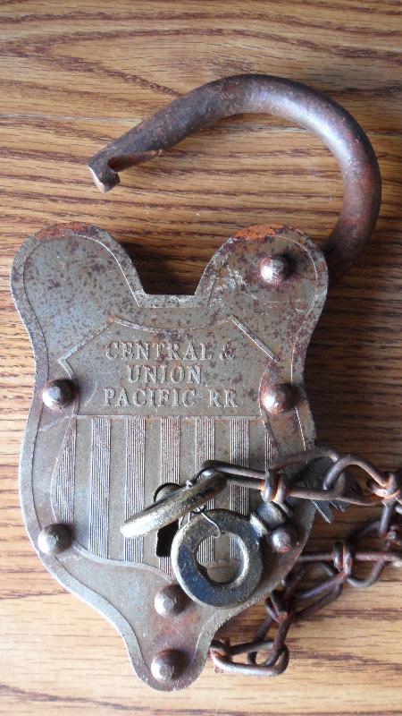 Central & Union Pacific Railroad Lock and Keys