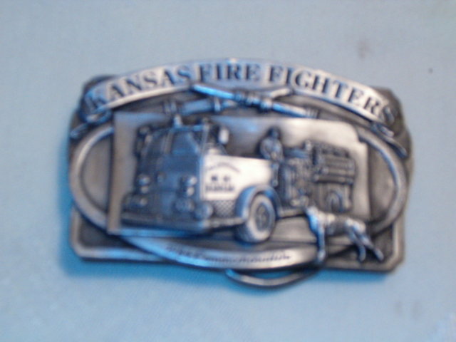 Firefighter belt buckle