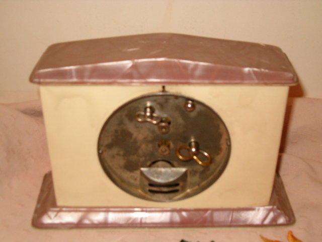 Celluloid alarm clock