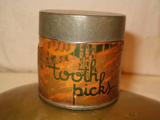 IGA antique toothpick holder